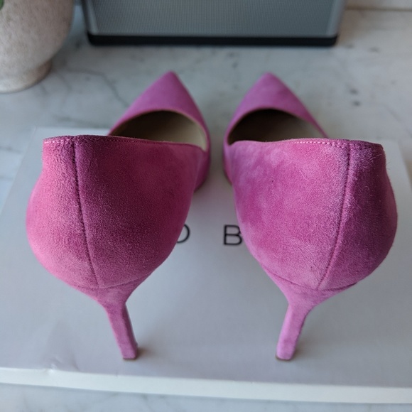 Manolo Blahnik suede BB pump 105 pink - Picture 2 of 8